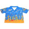 Private Label - Little Boys Short Sleeve Cover-up, Royal, Orange 32478-5 view 2