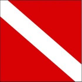 Annin Skin Diver Flags, 20 x 30in skin diver flag nyl-glo