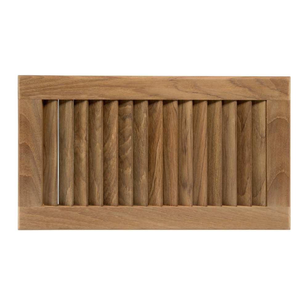 Whitecap Teak Louvered Insert for Cutout, 8 1/8 x 15