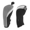 Andux Pack of 2 (All The Same Size) Mesh Golf Hybrid Club Head Covers with Dial No. Tags Black/Grey view 4