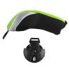 Andux Pack of 2 (All The Same Size) Mesh Golf Hybrid Club Head Covers with Dial No. Tags Black/Green view 4