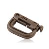 Apollo23 - 4 PCS GRIMLOC ARMY LOCKING D-RING GhillieTEX IR CAMPING TRAVEL TACTICAL COYOTE, Color: Tan view 1