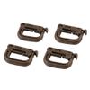 Apollo23 - 4 PCS GRIMLOC ARMY LOCKING D-RING GhillieTEX IR CAMPING TRAVEL TACTICAL COYOTE, Color: Tan view 2