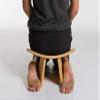 BLUECONY Meditation Bench IKUKO Original, Portable Version with Bag, Locally Handmade Yoga Exercise Wooden Kneeling Ergonomic Seiza Seat - Natural, Standard Height (7" or 18cm) view 4