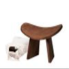 BLUECONY Meditation Bench IKUKO Original, Portable Version with Bag, Locally Handmade Yoga Exercise Wooden Kneeling Ergonomic Seiza Seat - Dark Walnut, Standard Height (7" or 18cm) view 1
