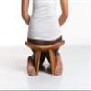 BLUECONY Meditation Bench IKUKO Original, Portable Version with Bag, Locally Handmade Yoga Exercise Wooden Kneeling Ergonomic Seiza Seat - Dark Walnut, Standard Height (7" or 18cm) view 3