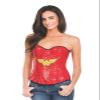 Rubies DC Comics: Wonder Woman Corset Top for Adults, Women's Large view 1