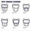 Schutt Sports Vengeance Youth Facemask for Vengeance Football Helmets, V-EGOP-II-YF, Purple view 2