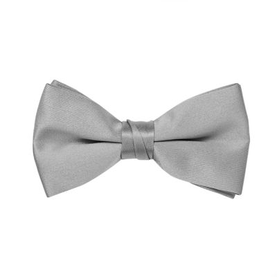 Tuxedo Park Satin Bow Tie (Mens, Silver)