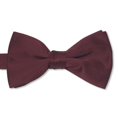 Tuxedo Park Satin Bow Ties (Boys, Burgundy)
