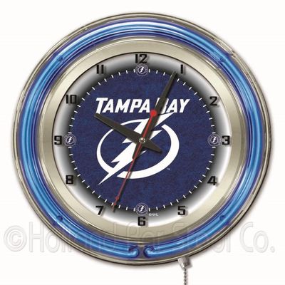 HBS Tampa Bay Lightning 19" Double Neon Wall Clock