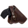 Barsony New Brown Leather OWB Holster for S&W 396 Left view 2