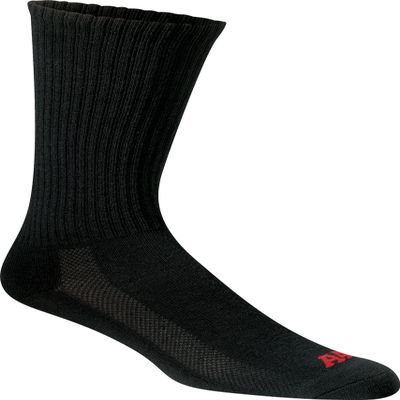 A4 Mens Performance Crew Socks, Medium, Black