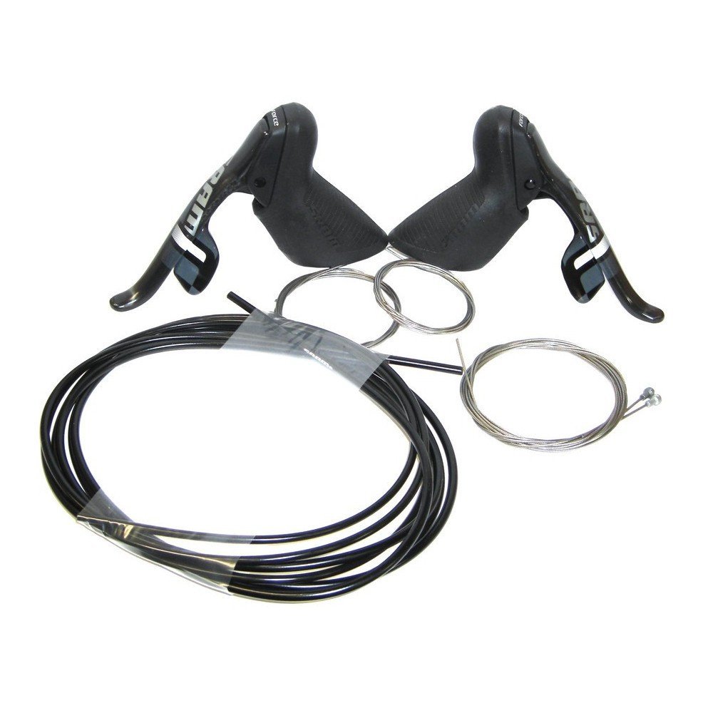 SRAM Force 22 DoubleTap Carbon Fiber & Magnesium Brake and Shift Lever Set - Lightweight, Ergonomic, Adjustable Reach for Road Cycling, Dual Cable Routing, Compatible with 11-Speed Drivetrains