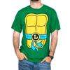 Teenage Mutant Ninja Turtles TMNT Leonardo Costume Green T-shirt with Blue Eye Mask (Adult XX-Large) view 3
