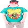 TEENAGE MUTANT NINJA Turtles Costume Green T-Shirt with Eye Mask, Perfect for Halloween Cosplay view 1