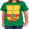 TEENAGE MUTANT NINJA Turtles Costume Green T-Shirt with Eye Mask, Perfect for Halloween Cosplay view 3