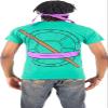 Teenage Mutant Ninja Turtles Costume Green T-Shirt with Eye Mask, Perfect for Halloween Cosplay view 2