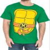 TEENAGE MUTANT NINJA Turtles Costume Green T-Shirt with Eye Mask, Perfect for Halloween Cosplay view 3