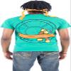 TEENAGE MUTANT NINJA Turtles Costume Green T-Shirt with Eye Mask, Perfect for Halloween Cosplay view 2