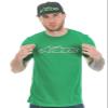Alpinestars Young Mens Logo t-Shirt Modern fit Short Sleeves Shirt, Blaze Classic el Kelly Green/Gray, XXL view 1