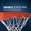 Goalsetter Double Ring Static Basketball Rim Includes Mounting Hardware and Nylon Net,Orange view 3