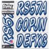 STIFFIE Whipline White/Navy 3" Boat & PWC Registration Decals  Numbers Letters Stickers view 1