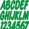 STIFFIE Whip-One Green 3" Alpha-Numeric Registration Identification Numbers Stickers Decals for Boats & Personal Watercraft view 1