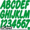 STIFFIE Whip-One Green 3" Alpha-Numeric Registration Identification Numbers Stickers Decals for Boats & Personal Watercraft view 2
