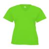Badger 2162 B-Core Girl's V-Neck T-Shirt, Lime, X-Small view 1