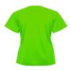 Badger 2162 B-Core Girl's V-Neck T-Shirt, Lime, X-Small view 3