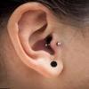 12MM Multi Black Crystal Stone Ball 925 Sterling Silver Stud Earring view 4