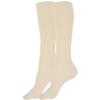 juDanzy Solid Knee High Socks for Sports or School Uniforms (10-15 Years, Oatmeal) view 1