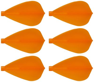 Fit Flight Cosmo Darts 6 Pack Kite Dart Flight (Orange)