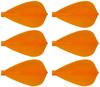 Fit Flight Cosmo Darts 6 Pack Kite Dart Flight (Orange)