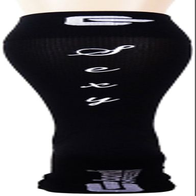 Bondi Band Sexy Compression Socks, Black/White, Large