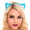 Music Legs Women's Cat Ears Headband, Blue, One Size view 1
