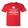 Always Be Yourself Unless You Can Be A Unicorn Adult T-Shirt Tee (XX-Large, Red) view 1