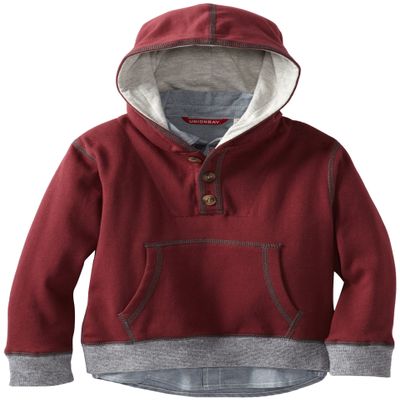 Unionbay Little Boys' Long Sleeve Adler Kona Fleece Layered Over Woven, Library, Large