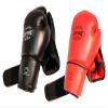 16-Ounce Adult-Size Black Padded PVC Boxing Gloves For Sparring. They Will Protect The Hands And Looks Stylish. These Martial Arts Gloves Are Perfect For MMA Training. They Are An Essential Piece Of Martial Arts Supply. Perfect For Safe Kickboxing. view 1
