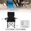 Personalized Imprinted Classic Bubba Hi-Back Quad Chair - Blue view 2