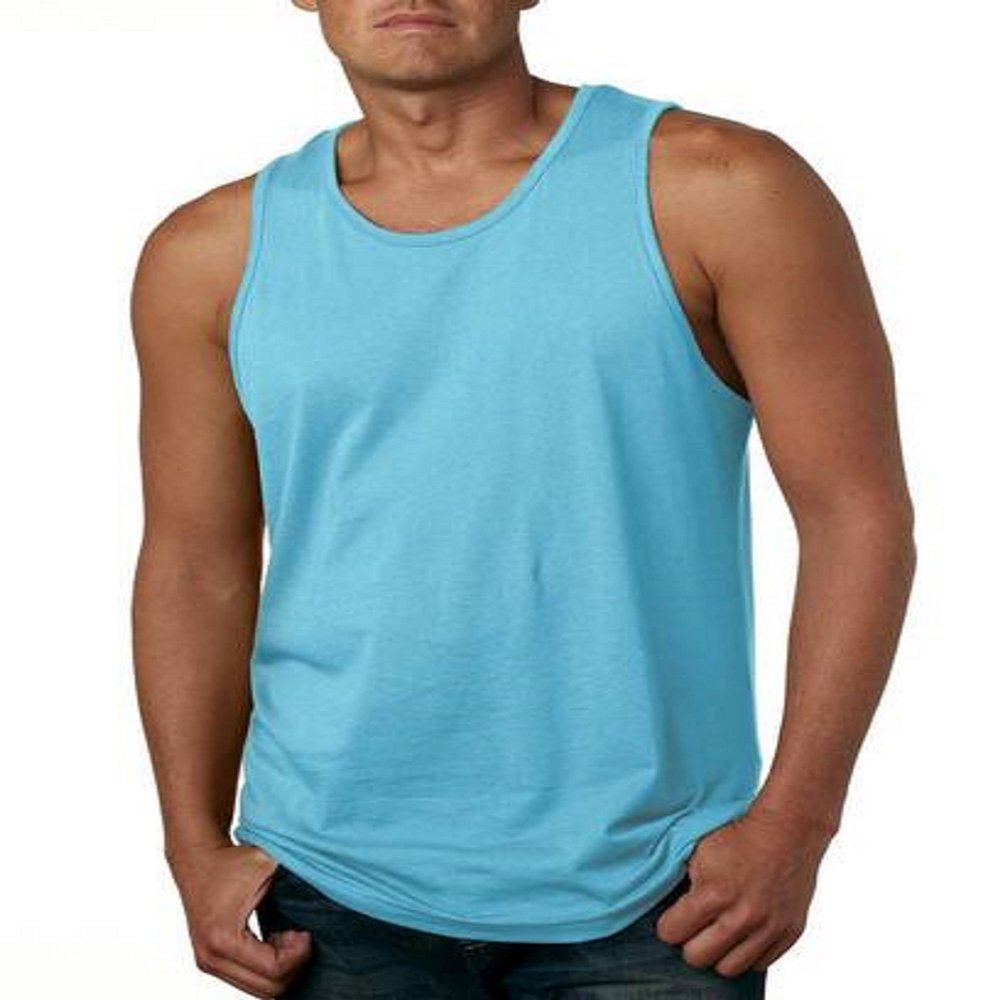 Next Level Men's Jersey Tank - Tahiti Blue - XL