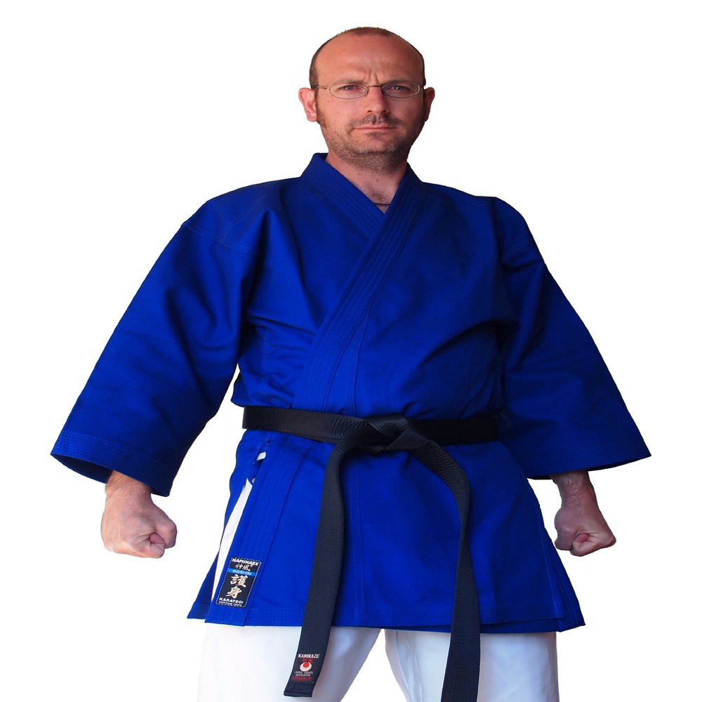 Kamikaze America-Goshin Karate Gi Jacket Only Blue 100% Cotton (5/180 cm)