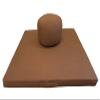 Round Zafu and Deluxe Zabuton Meditation Cushion Set 2pc (Cinnamon) view 1