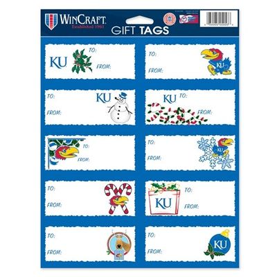 Wincraft NCAA University of Kansas 83505012 Gift Tag Sheet (10 Pack)