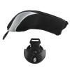 Andux Mesh Golf Hybrid Club Head Covers with Dial No. Tags 4pcs/Set (All The Same Size) Black/Black view 2