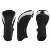 Andux Mesh Golf Hybrid Club Head Covers with Dial No. Tags 4pcs/Set (All The Same Size) Black/Black view 3