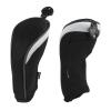Andux Mesh Golf Hybrid Club Head Covers with Dial No. Tags 4pcs/Set (All The Same Size) Black/Black view 4