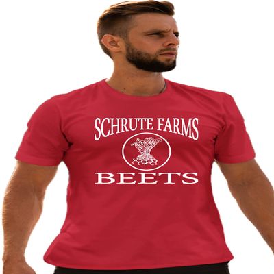 Go All Out XXXXX-Large Red Adult Schrute Farms Beets T-Shirt