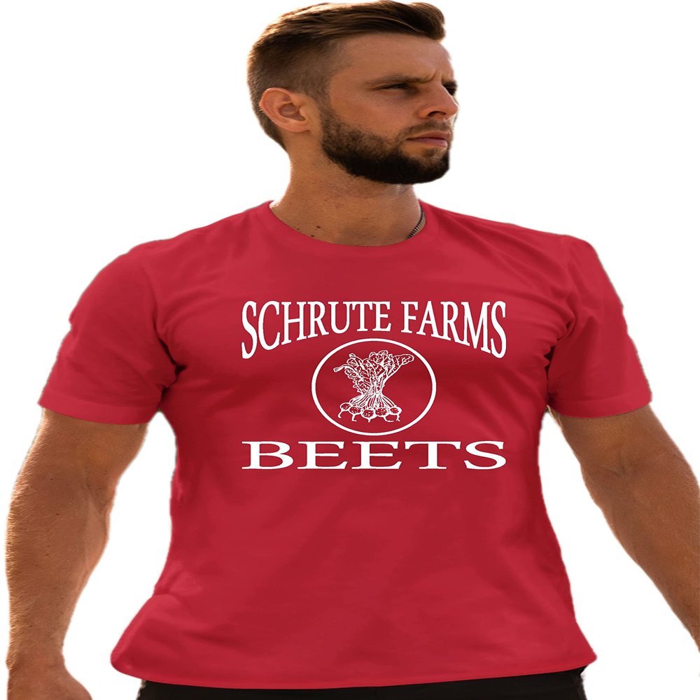 Go All Out XXXXX-Large Red Adult Schrute Farms Beets T-Shirt